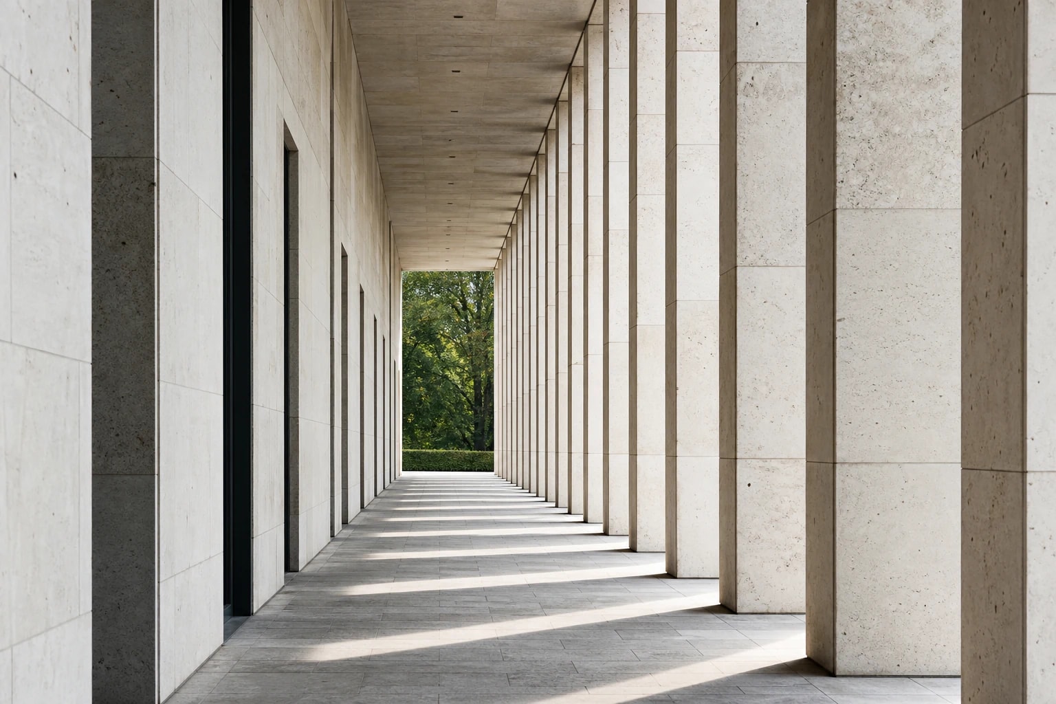 Klare Architektur als Sinnbild für eine strukturierte Immobilieninvestition